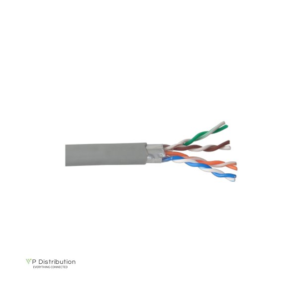 InLine&reg; Solid Installation Cable F/UTP Cat.5e AWG24 CCA PVC 100m