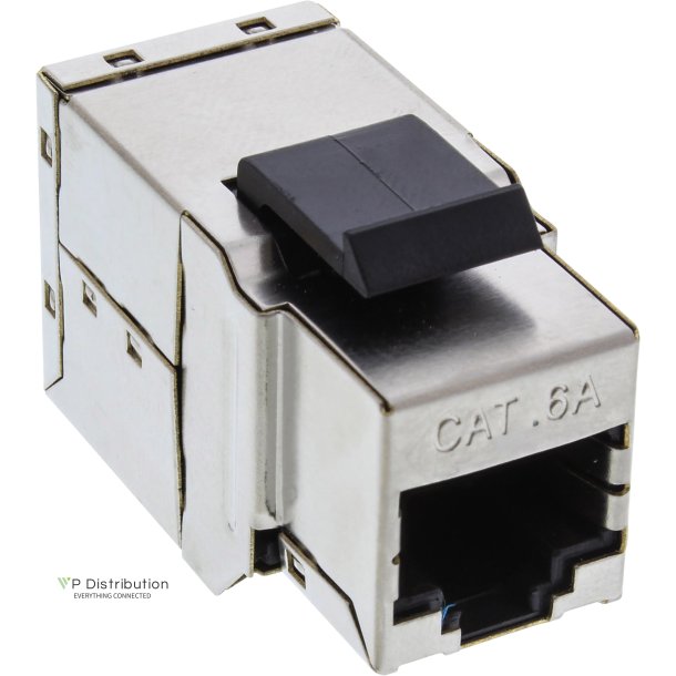 InLine&reg; RJ45 Keystone Module female to female SNAP-In Cat.6A STP