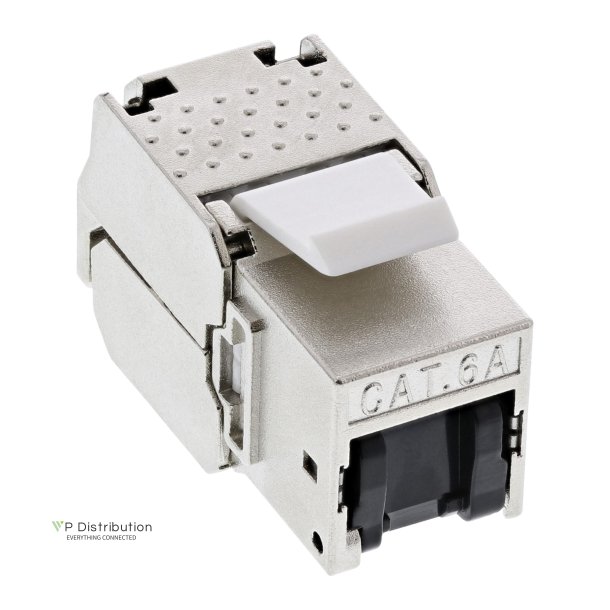 InLine&reg; RJ45 Keystone Jack Snap-In module Cat.6a, with dust cover