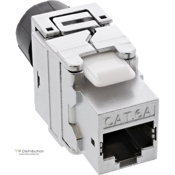 InLine&reg; Premium RJ45 Keystone Jack Snap-In module Cat.6a, with dust cover