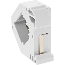 InLine&reg; Keystone Mounting for DIN rail, 1-port, light grey