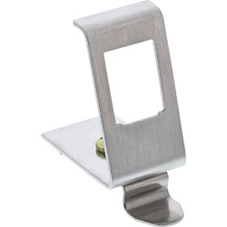 InLine&reg; Keystone Mounting for DIN rail, 1-port, metal