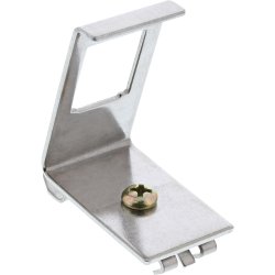 InLine&reg; Keystone Mounting for DIN rail, 1-port, metal