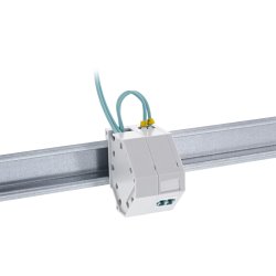 InLine&reg; Keystone SNAP-In Fiber Keystone module holder, 1-port for DIN rail