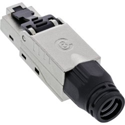 InLine� RJ45 plug Cat.8.1 2000MHz, field-installable, shielded, with screw cap