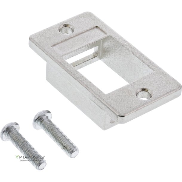 InLine&reg; Keystone SNAP-In Module holder, single, metal, for flat surfaces