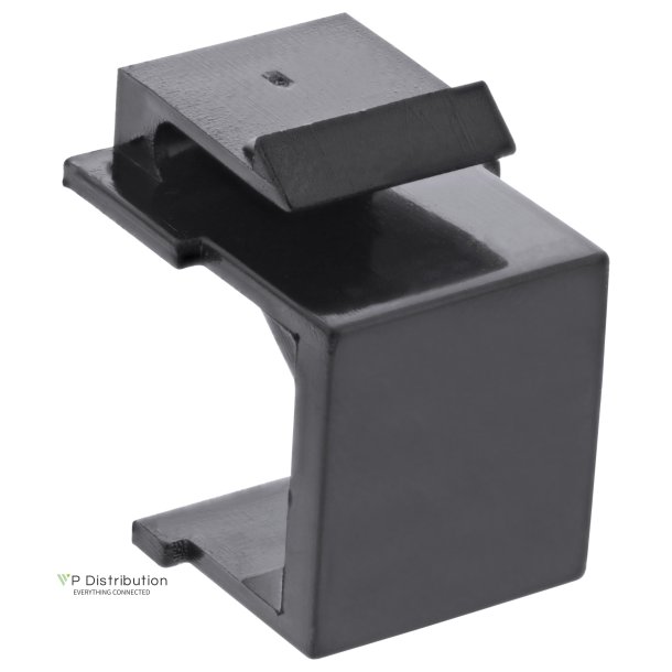 InLine&reg; Keystone SNAP-In blind cover for module slot, black, 10 pcs.