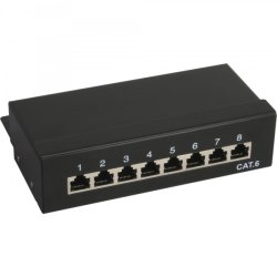 InLine Patch Panel Cat.6 8 Port desktop black