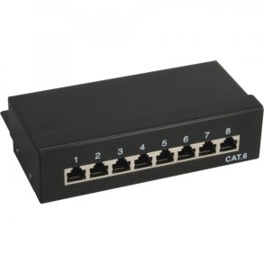 InLine Patch Panel Cat.6 8 Port desktop black