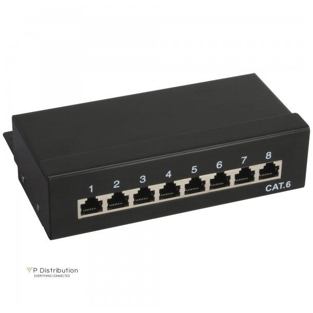 InLine Patch Panel Cat.6 8 Port desktop black