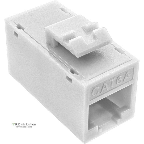 8pcs. Pack InLine Keystone coupler RJ45 F/F, unshielded, Cat.6A UTP, white