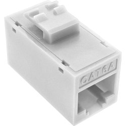 8pcs. Pack InLine Keystone coupler RJ45 F/F, unshielded, Cat.6A UTP, white