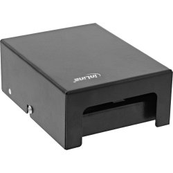 InLine&reg; Desktop Consolidation Point Box 4x Keystone RJ45, metal, black RAL9005