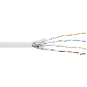 InLine® Patch Cable S/FTP PiMF Cat.6 white AWG27 PVC CU 100m