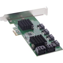 InLine Controller Card, 8x SATA 6Gb/s, PCIe 2.0 (PCI Express)