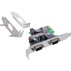 InLine® Interface Card 2x Serial 9 Pin PCIe (PCI-Express)