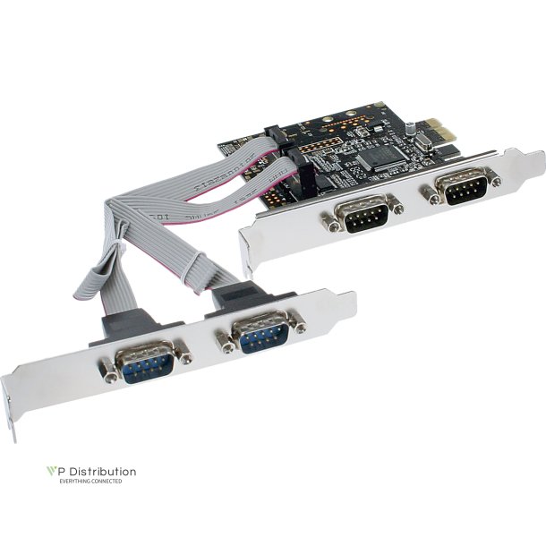 InLine&reg; Interface Card 4 Port Serial 9 Pin PCIe PCI-Express