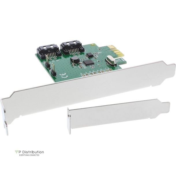 InLine&reg; Interface Card 2 Port SATA 6Gb/s x1 PCIe 2.0 RAID 0 / 1 / SPAN