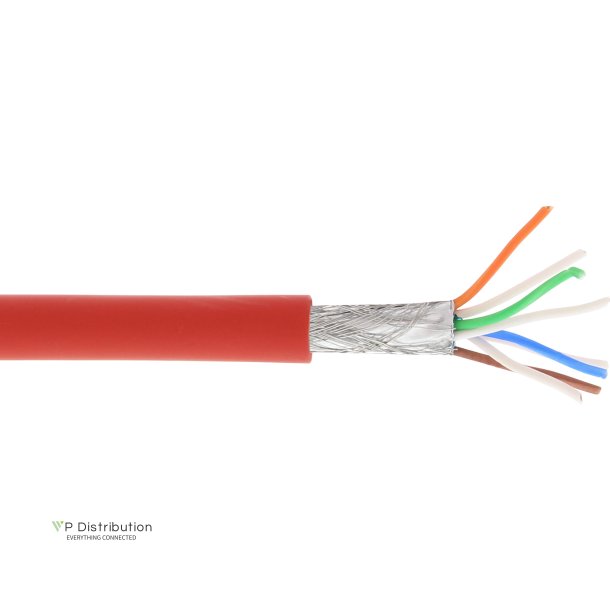 InLine&reg; Patch Cable S/FTP PiMF Cat.6A halogen free 500MHz red 100m