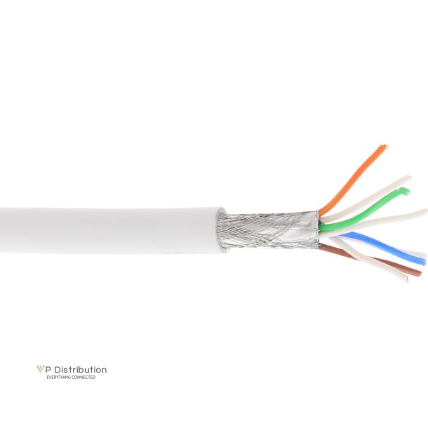 InLine&reg; Patch Cable S/FTP PiMF Cat.6A halogen free 500MHz white 100m