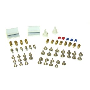 InLine® Screw Set with Jumpers, Adhesive Clips, Spacers, Cable Clips, 63 pcs.