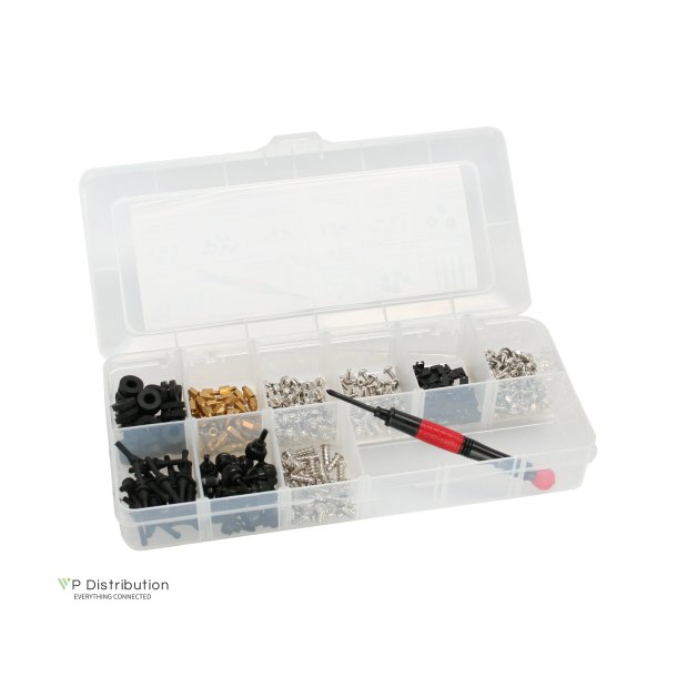 InLine&reg; Screw Set with Screwdriver 411 pcs.