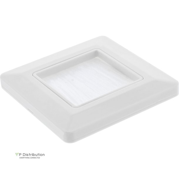 InLine&reg; Wall frame with brush pass, for TV, white RAL9010