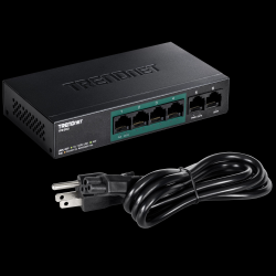 Trendnet 6-Port 10/100Mbps PoE+ Switch (60W)