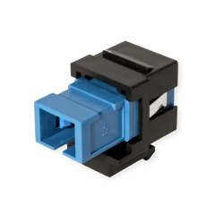 ROLINE Keystone Adapter W/SC SIMPLEX, Black+BLUE