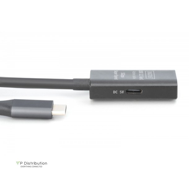 Active USB-C Extension Cable, 5m 5G, USB 3.2 Gen1, USB-C - USB-C (M/F)
