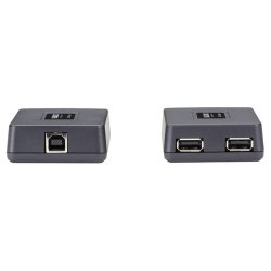 Black Box 2 Port Usb 1.1 &amp; 2.0 Extender 40 Meters Over Cat5