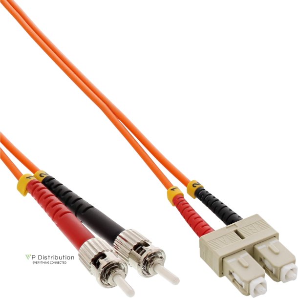 InLine Fiber Optical Duplex Cable SC/ST 50/125m OM2 1m