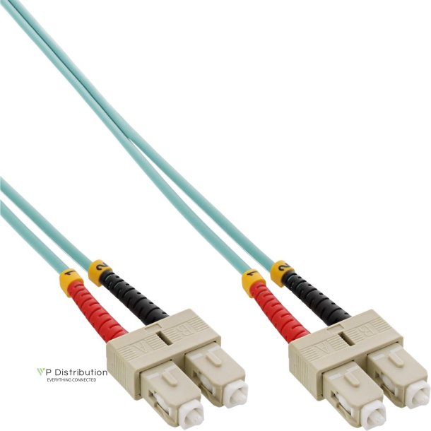 InLine Fiber Optical Duplex Cable SC/SC 50/125m OM3 1m