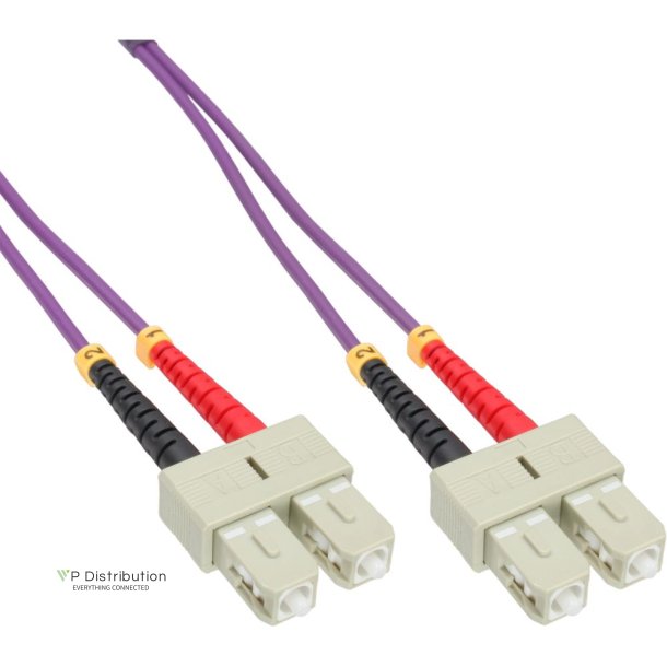 InLine Fiber Optical Duplex Cable SC/SC 50/125m OM4 1m