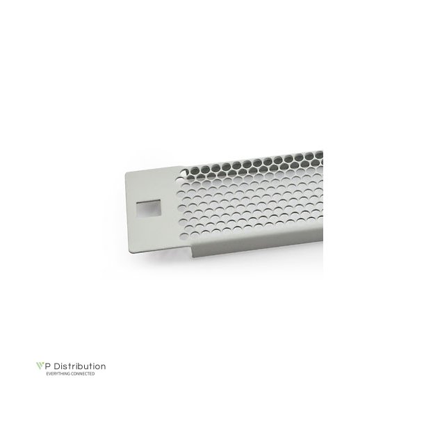 Triton 19" Blind Panel 1U, Perforated, Grey