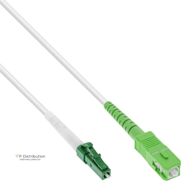 InLine Fiber Optical Simplex Cable, FTTH, LC/APC 8 to SC/APC 8, 9/125m, OS2, 1m