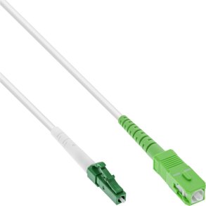 InLine® Fiber Optical Simplex Cable, FTTH, LC/APC 8° to SC/APC 8°, 9/125µm, OS2, 10m