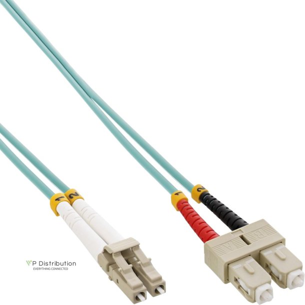 InLine Fiber Optical Duplex Cable LC/SC 50/125m OM3 35m