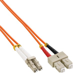InLine Fiber Optical Duplex Cable LC/SC 50/125m OM2 25m