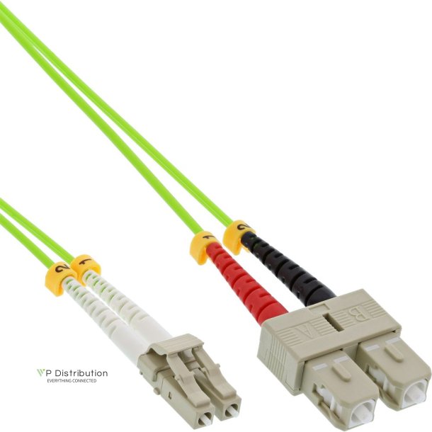 InLine&reg; Fiber Optical Duplex Cable LC/SC 50/125&micro;m OM5 25m