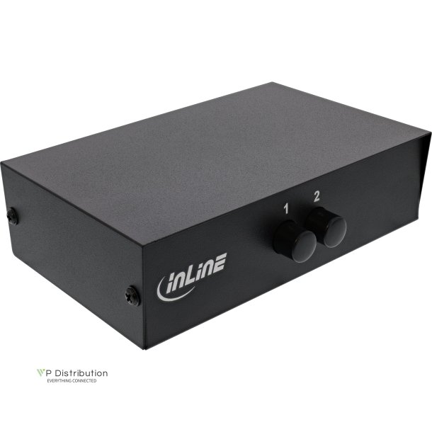 InLine&reg; AV Switch manual 2-port, 3x RCA IN/OUT