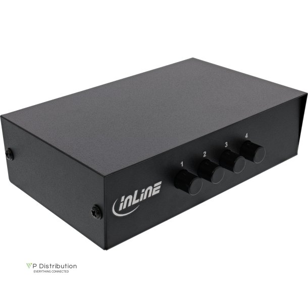 InLine&reg; AV Switch manual 4-port, 3x RCA IN/OUT
