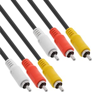 InLine® AV Cable 3x RCA male / male 0.5m