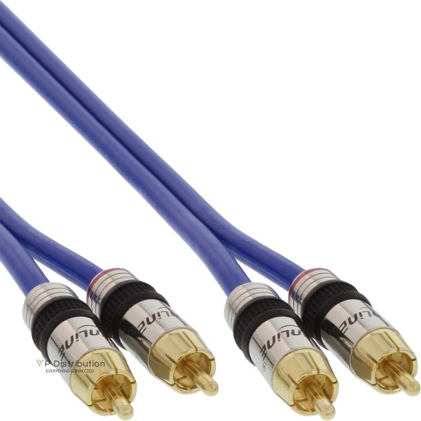 InLine&reg; Premium RCA Audio Cable 2x RCA male to male gold plated 20m