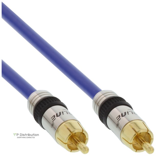 InLine&reg; Premium RCA Audio Cable 1x RCA male to male gold plated 1m