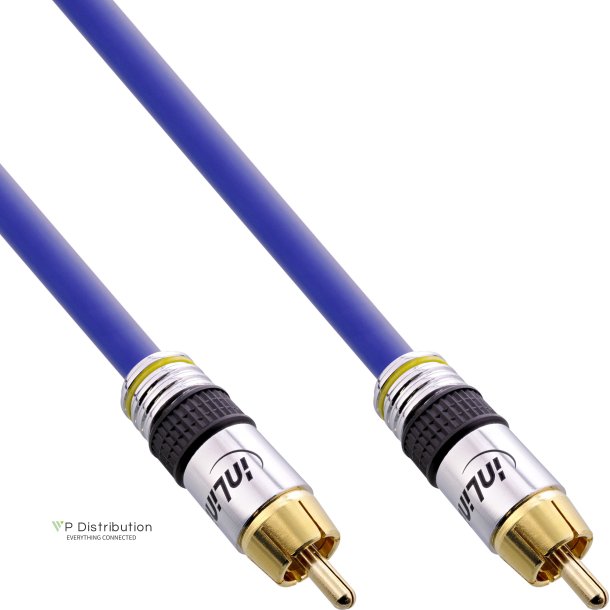 InLine&reg; Premium RCA Video &amp; Digital Audio Cable RCA male gold plated 0.5m