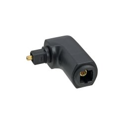 InLine&reg; Optical Audio Adapter Toslink male to female 90&deg; angled