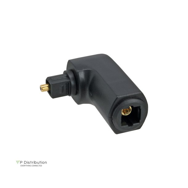 InLine&reg; Optical Audio Adapter Toslink male to female 90&deg; angled