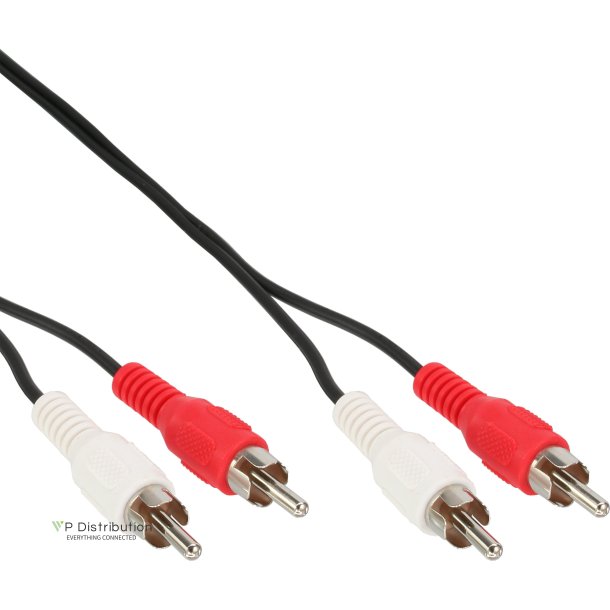 InLine Audio Cable 2x RCA male to male 3m