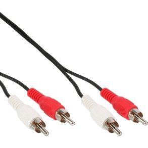InLine Audio Cable 2x RCA male to male 15m